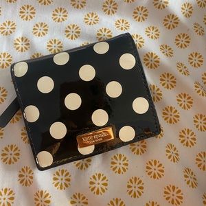 Polka Dot Black Kate Spade Wallet